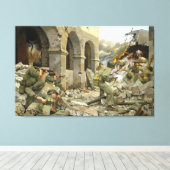 Manila zou doen door Keith Rocco Canvas Print (Insitu (Houten vloer))