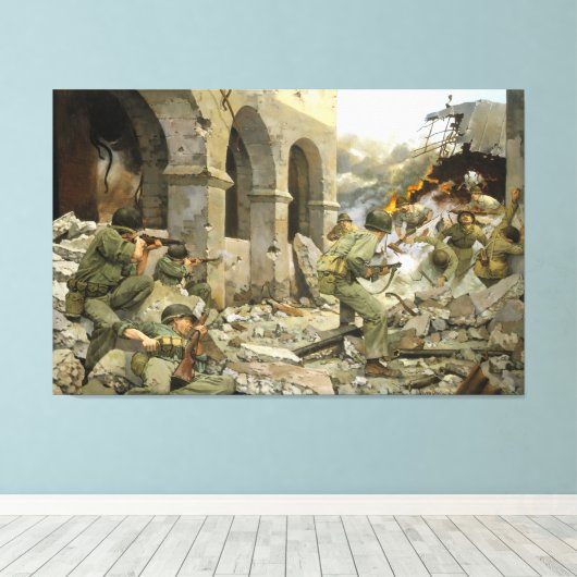 Manila zou doen door Keith Rocco Canvas Print (Insitu (Houten vloer))