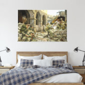 Manila zou doen door Keith Rocco Canvas Print (Insitu (Slaapkamer))