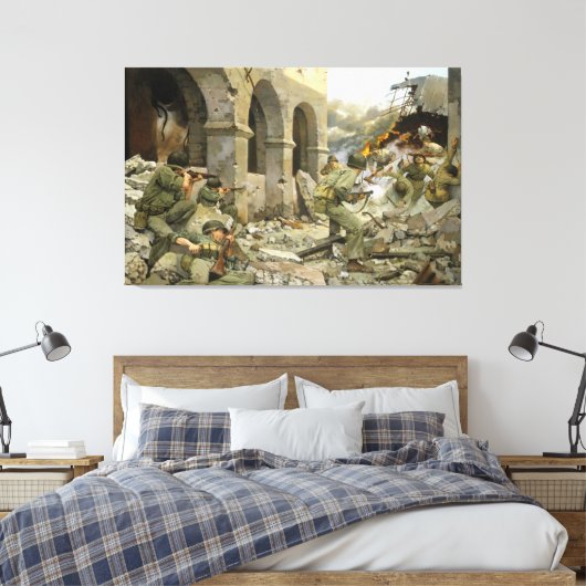 Manila zou doen door Keith Rocco Canvas Print (Insitu (Slaapkamer))