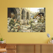 Manila zou doen door Keith Rocco Canvas Print (Insitu (Woonkamer))