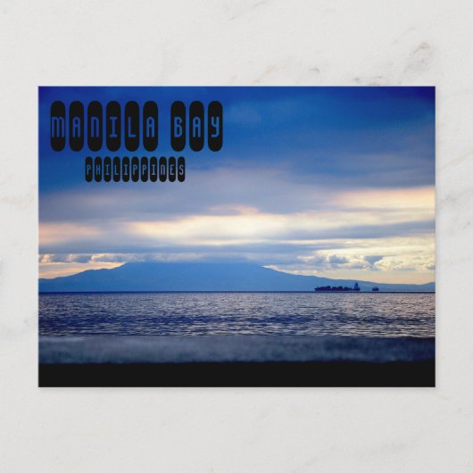 Manilla Bay op de Filipijnen Briefkaart (Voorkant)