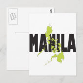 Manilla, Filipijnen Briefkaart (Voorkant / Achterkant)