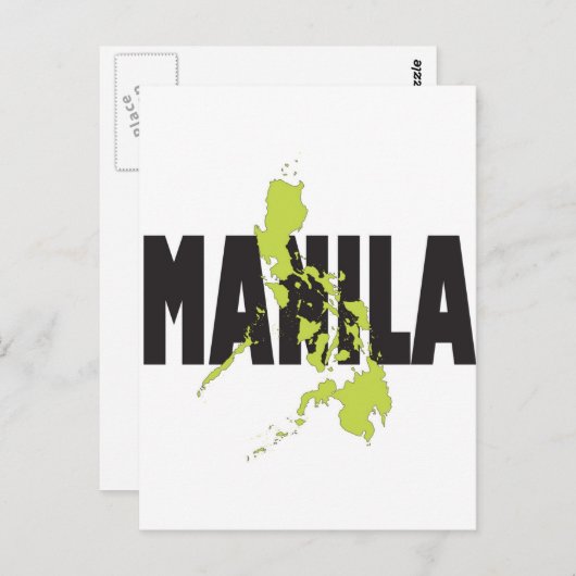 Manilla, Filipijnen Briefkaart (Voorkant / Achterkant)