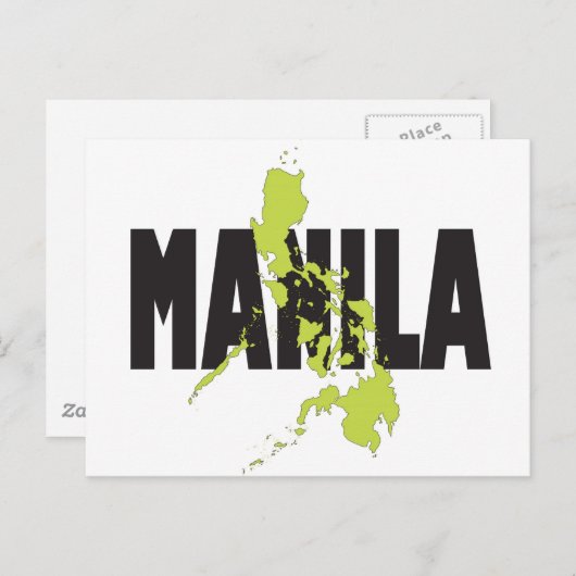Manilla, Filipijnen Briefkaart (Voorkant / Achterkant)