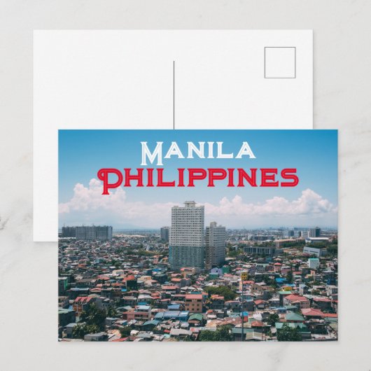 Manilla, Filipijnen Briefkaart (Voorkant / Achterkant)