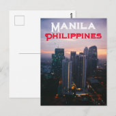 Manilla, Filipijnen Briefkaart (Voorkant / Achterkant)