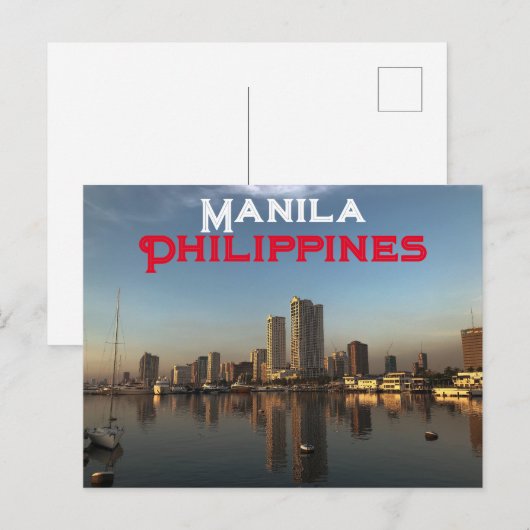 Manilla, Filipijnen Briefkaart (Voorkant / Achterkant)