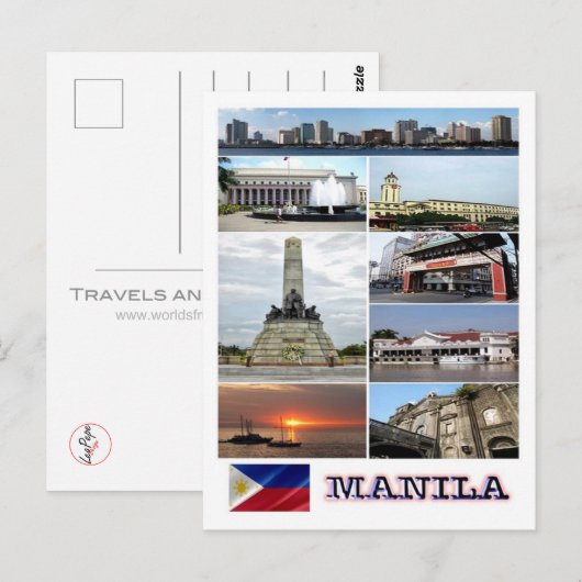 Manilla - Filipijnen - Mosaic - Briefkaart (Voorkant / Achterkant)