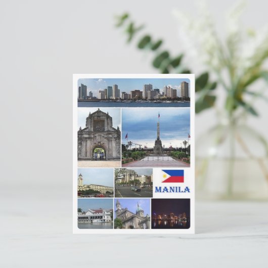 Manilla - Filipijnen - Mosaic - Briefkaart (Staand voorkant)
