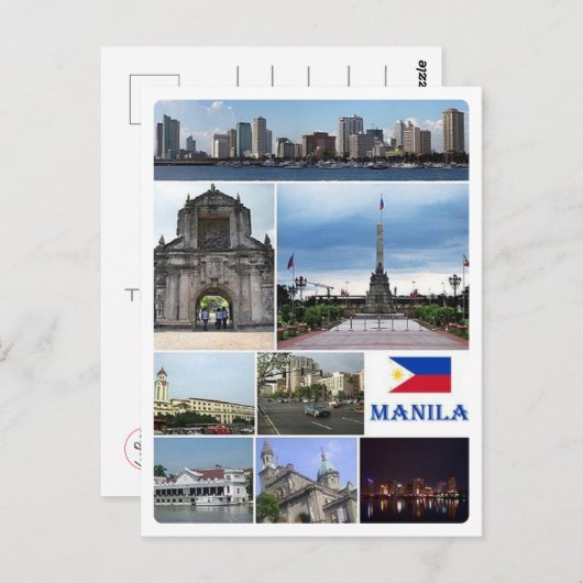 Manilla - Filipijnen - Mosaic - Briefkaart (Voorkant / Achterkant)