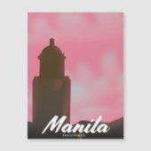 Manilla Filipijnen reisposter. (Voorkant)