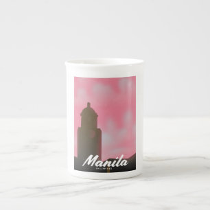 Manilla Filipijnen reisposter. Porselein Kop