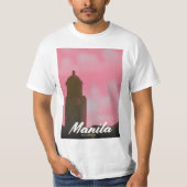 Manilla Filipijnen reisposter. T-shirt (Voorkant)