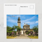  Manilla Filipijnen Reizen waterverf retro Briefkaart (Voorkant / Achterkant)