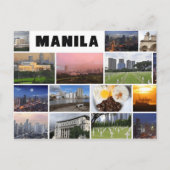 Manilla Filipijnen Reizen waterverf retro Briefkaart (Voorkant)