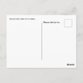 Manilla Filipijnen Reizen waterverf retro Briefkaart (Achterkant)