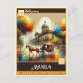 Manilla, Filipijnen |  schilderij Briefkaart (Voorkant)