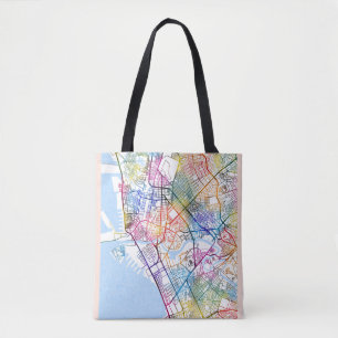 Manilla Filipijnen Stadkaart Tote Bag