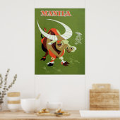 Manilla filipijnen vintage poster (Keuken)