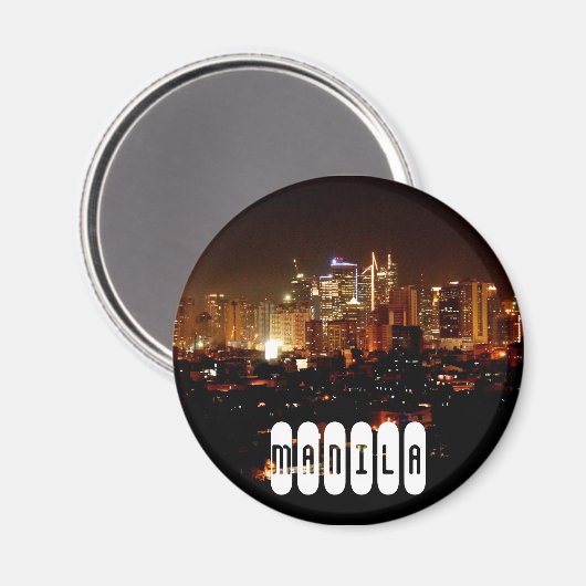 Manilla op de Filipijnen Magneet (Voorkant / Achterkant)