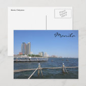 Manilla-wateren Briefkaart (Voorkant / Achterkant)