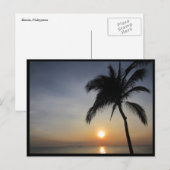 Manilla zonsondergang briefkaart (Voorkant / Achterkant)