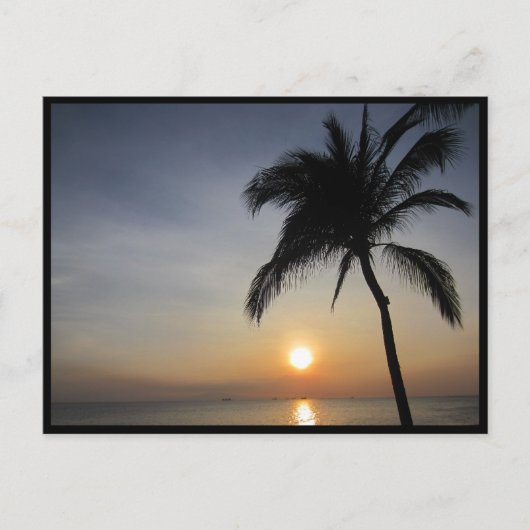 Manilla zonsondergang briefkaart (Voorkant)