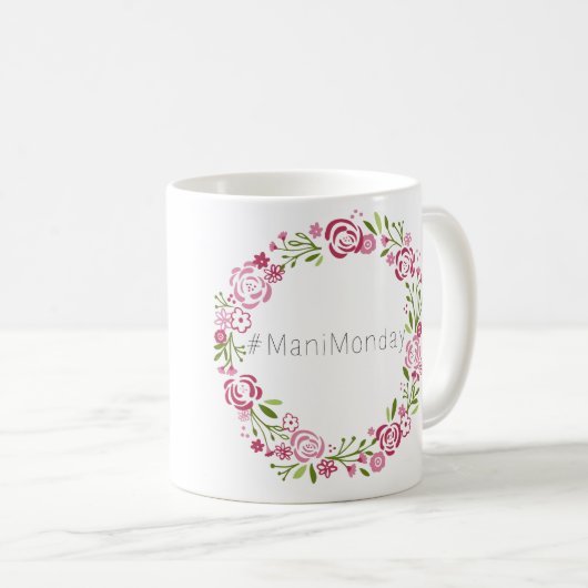 #ManiMaandag mok koffie (Voorkant rechts)