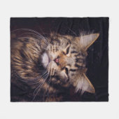 maninegeld op een zwarte achtergrond - jongdier ,  fleece deken (Voorkant (Horizontaal))