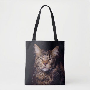 maninegeld op een zwarte achtergrond - jongdier , tote bag