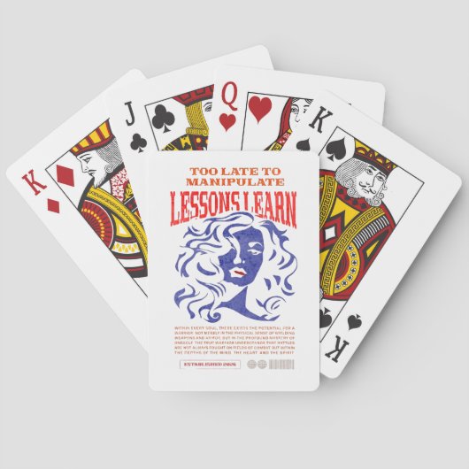 MANIPULATE LESSONS LEARN CLASSIC PLAYING CARDS  POKERKAARTEN (Achterkant)