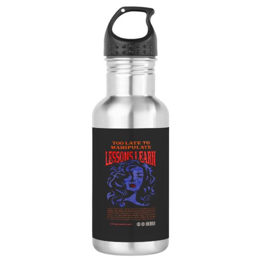 MANIPULATE LESSONS LEARN DESIGN WATER BOTTLE  WATERFLES  (Voorkant)