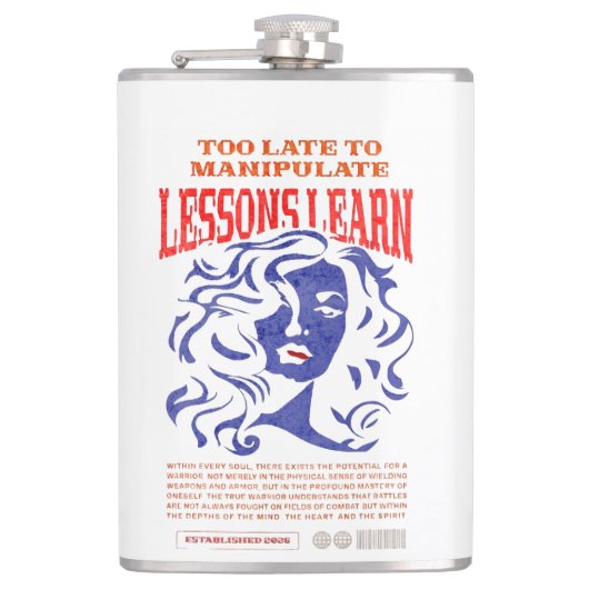 MANIPULATE LESSONS LEARN VINYL WRAPPED FLASK  HEUPFLES (Voorkant)