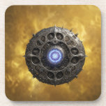 Manipulated Julia Fractal On Gold Background Bier Onderzetter<br><div class="desc">Manipulated Julia Fractal On Gold Background Coasters</div>