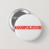 Manipulatieve stempel ronde button 5,7 cm (Voorkant /achterkant)