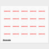Manipulatieve stempel ronde sticker (Vel)