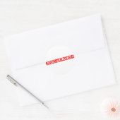 Manipulatieve stempel ronde sticker (Envelop)