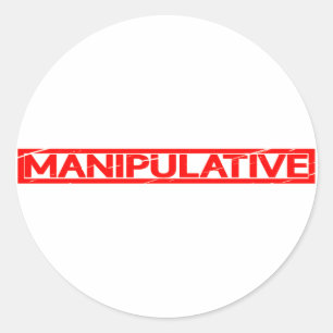 Manipulatieve stempel ronde sticker