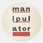 manipulator ronde sticker (Voorkant)