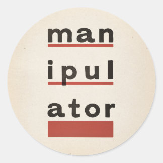 manipulator ronde sticker