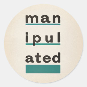 manipululATED Ronde Sticker