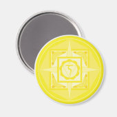 Manipura Chakra Mandala (Solarplexus Chakra) Magneet (Voorkant / Achterkant)