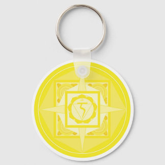 Manipura Chakra Mandala (Solarplexus Chakra) Sleutelhanger