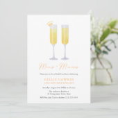 Manis en Mimosas Bridal Party Viering Kaart (Staand voorkant)
