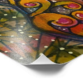 Manisch Glas in lood Foto Afdruk (Hoek)