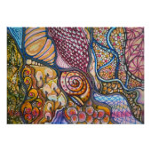 Manisch Glas in lood Foto Afdruk (Voorkant)