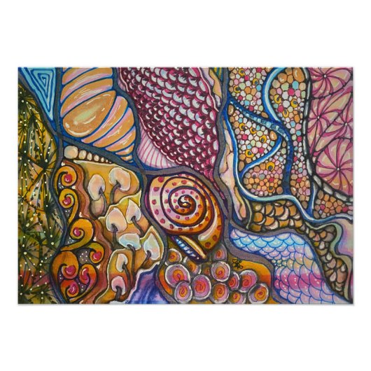 Manisch Glas in lood Foto Afdruk (Voorkant)