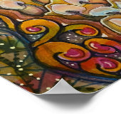 Manisch Glas in lood Poster (Hoek)