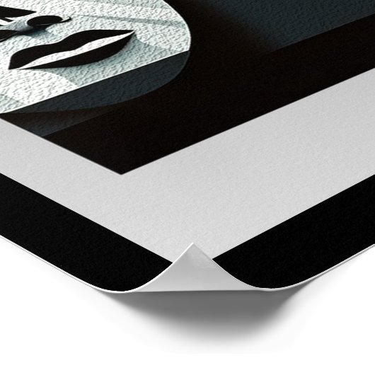 Manische depressie afdrukken, waarde Poster papier (Hoek)